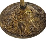 Palwa Palma & Walter style - Hollywood Regency style - brass - facet-cut gl