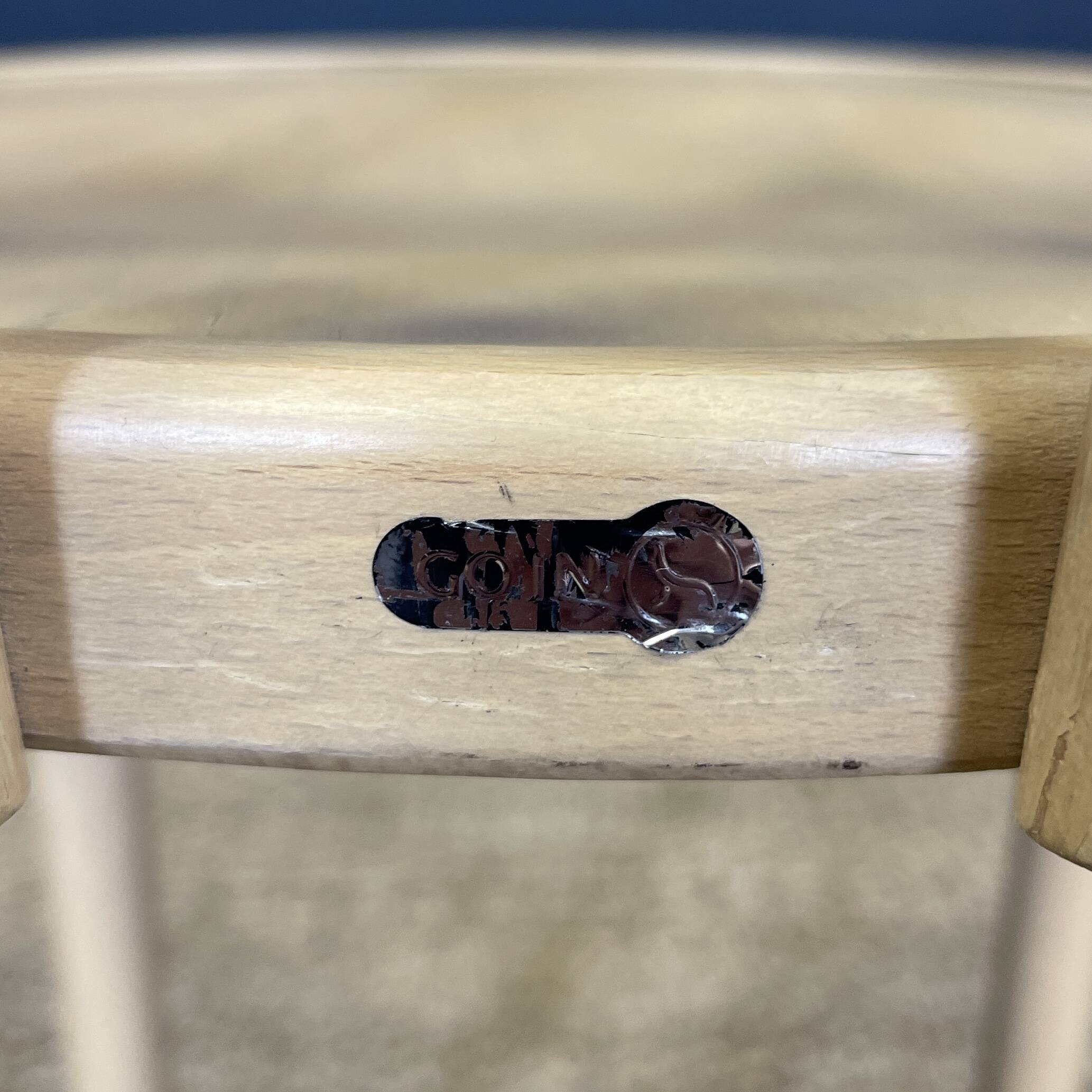 Set of 4 Thonet type bistro chairs light curved wood & Skaï GO IN Germany