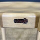 Set of 4 Thonet type bistro chairs light curved wood & Skaï GO IN Germany