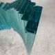 Table basse en verre teinté bleu an80