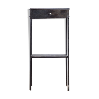 Steel hospital bedside cabinet, 1920's