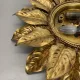 Large 55 cm golden 'florentine theatre' ceiling light by banci, florence, italy, 1970