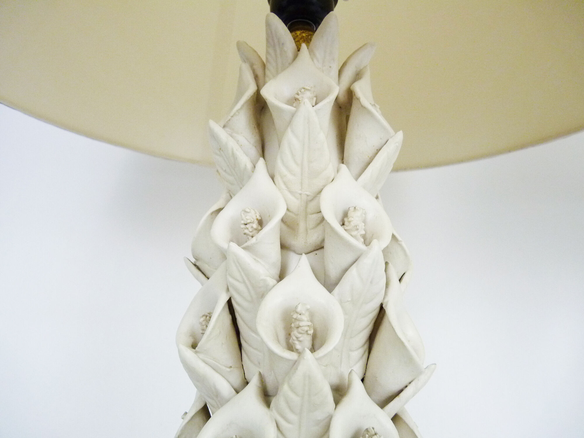Pair of ceramic table lamps by Manises Spain 1960