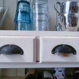 Solid pine cupboard with 2 distinct bodies