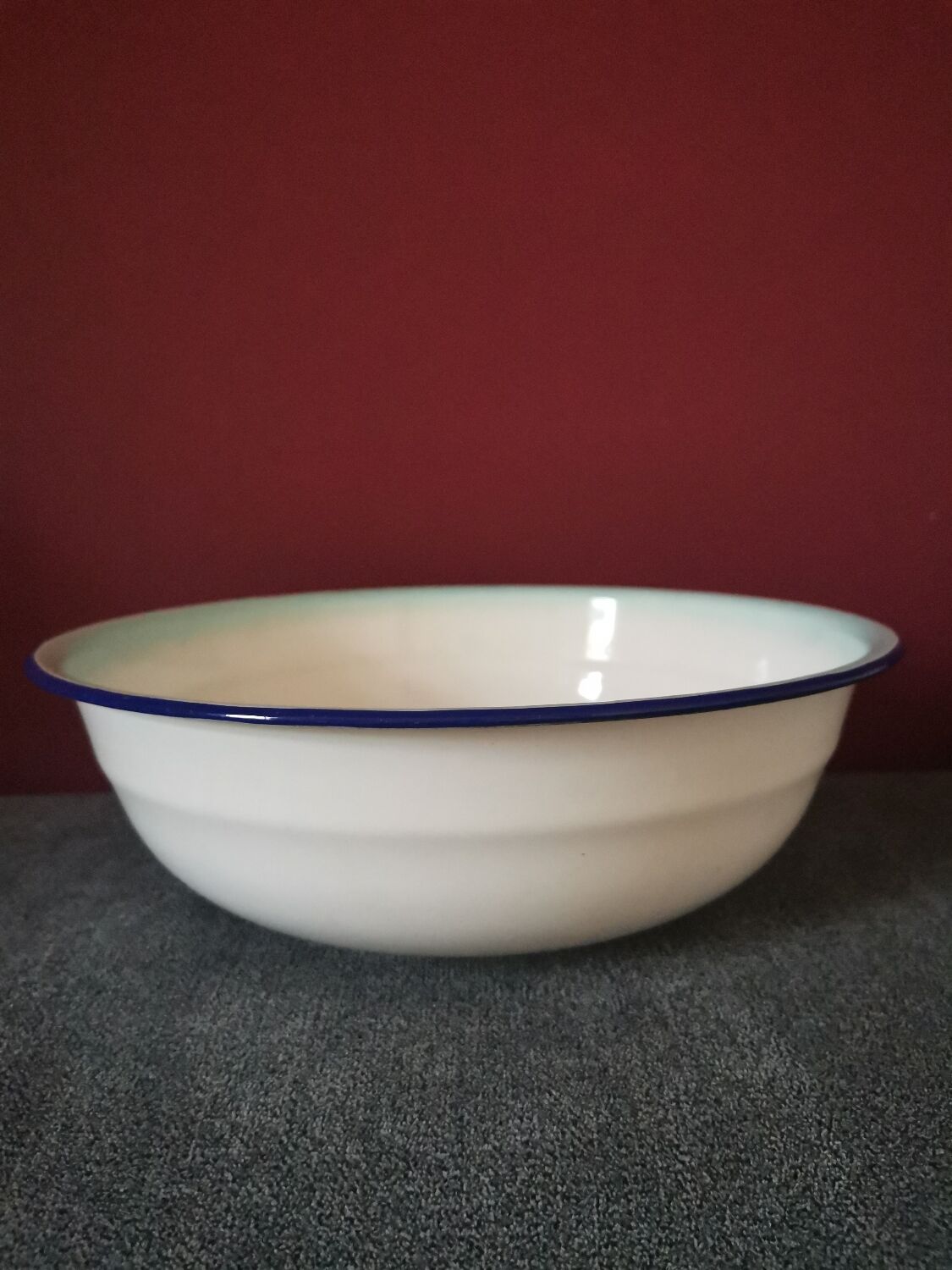 Glazed sheet metal bowl 1950