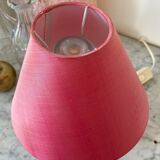Marble style rose quartz bedside lamp