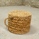 Braided rush ottoman, 1950