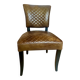 Lot de 4 chaises en cuir chesterfield salle à manger