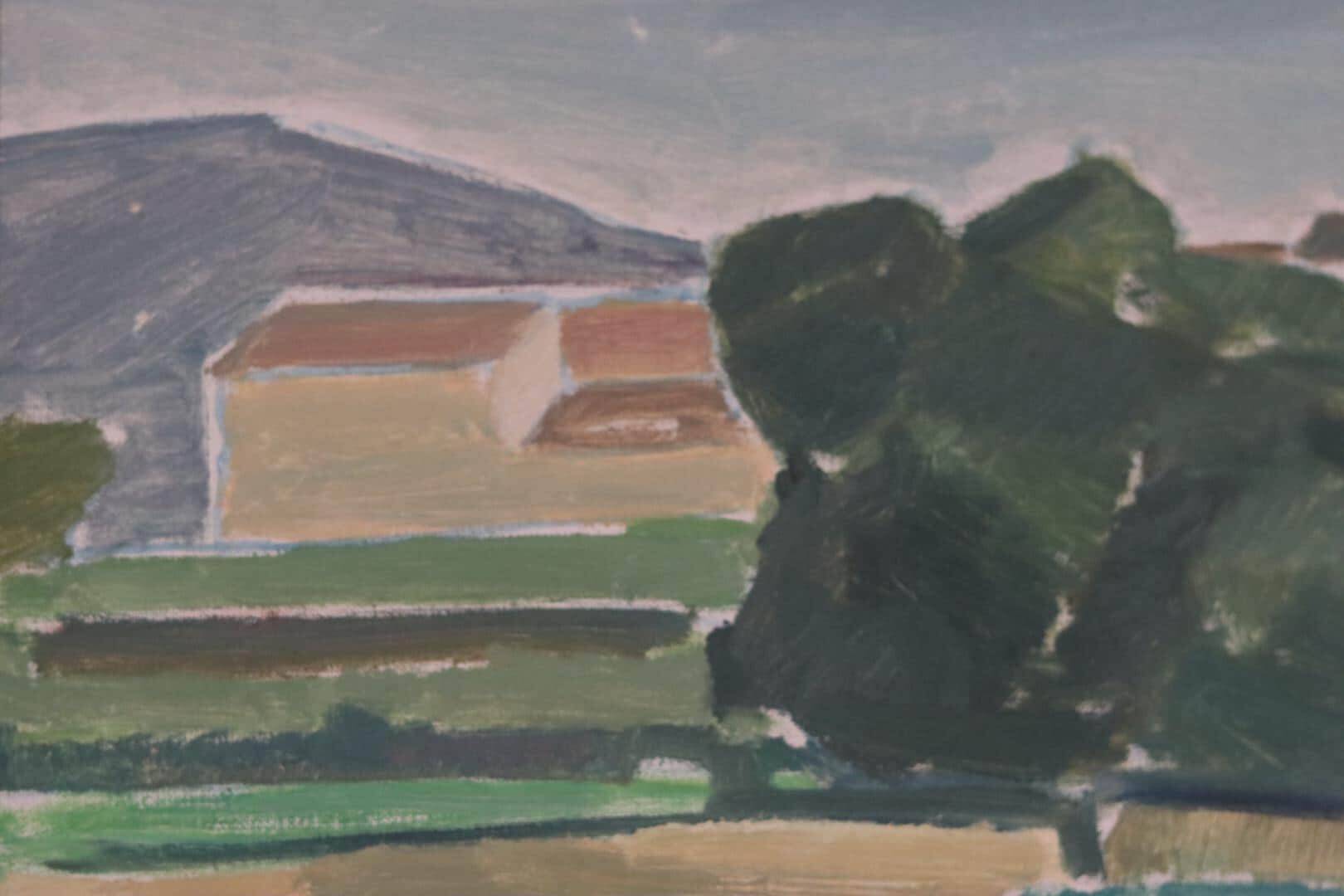 Sunset landscape by Arnold Axelsson