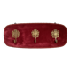 Porte manteau baroque velours grenat bordeaux