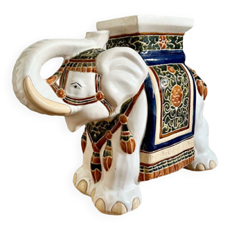 Vintage plant holder ceramic elephant