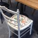 Napoleon iii chair white with flowers