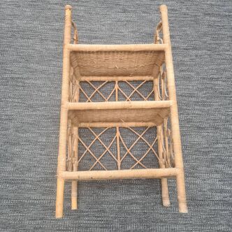 Rattan shelf/bookcase