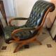 Green Chesterfield armchair