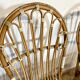 Pair of rattan chairs made in Landes