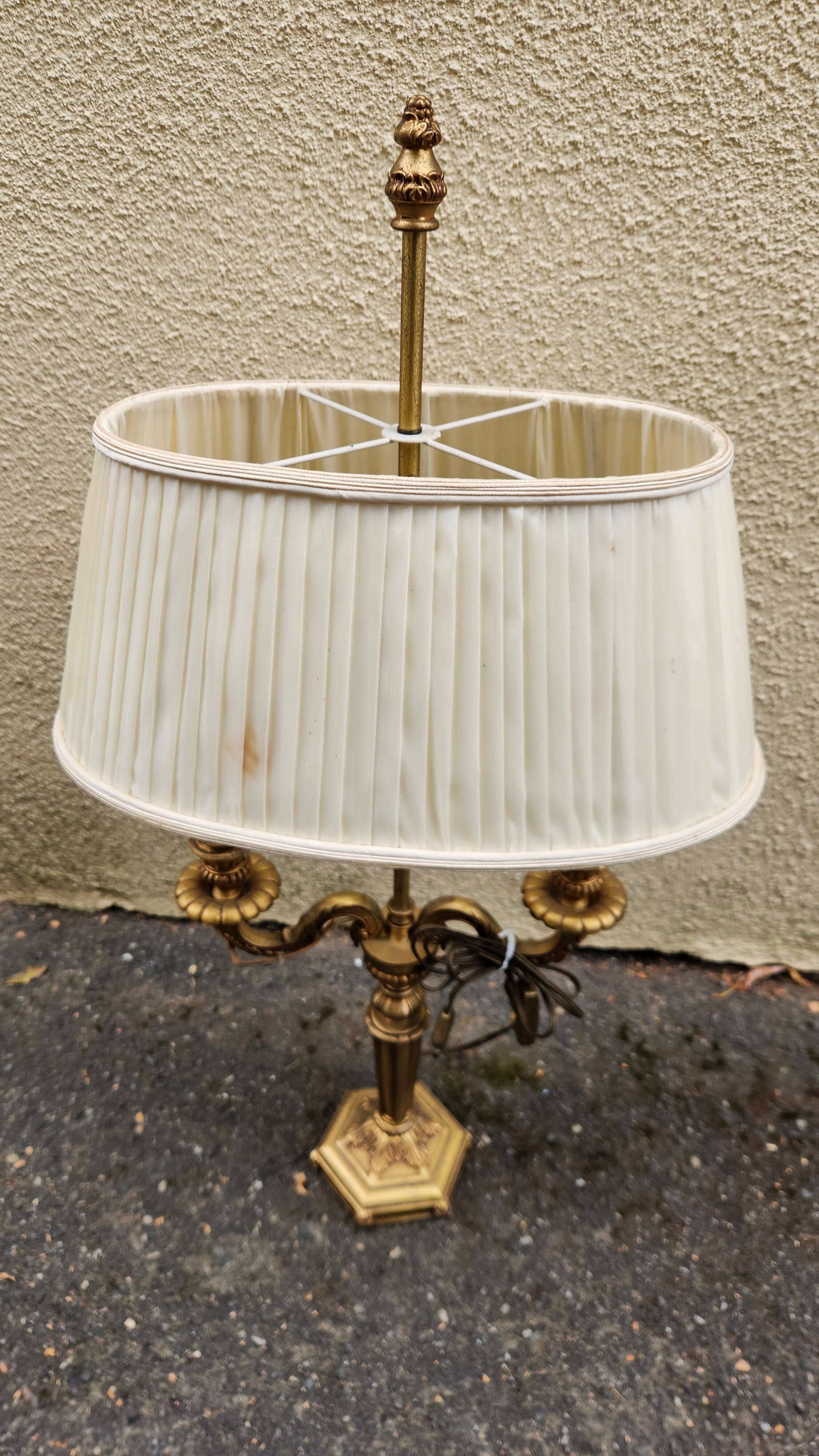 LAMPE BOUILLOTTE 2  feux style empire