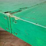 Green folding wooden table/suitcase
