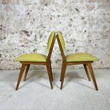 Green skai chairs 50s
