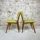 Chaises skai vertes années 50