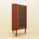 Danish teak corner display cabinet on tapered legs, 1960s