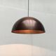 Mid-century copper dome pendant