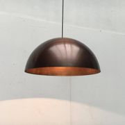 Mid-century copper dome pendant