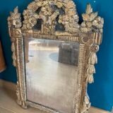 Old mirror gilded wood style L XVI