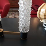 Lustre à 3 bras en laiton et verre 1960
