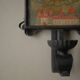 Wall light religious print wrought iron wall candle holder artisanal production countryside