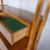 Vintage Desk, bookcase, chair by František Jirák, 1970s set of 3