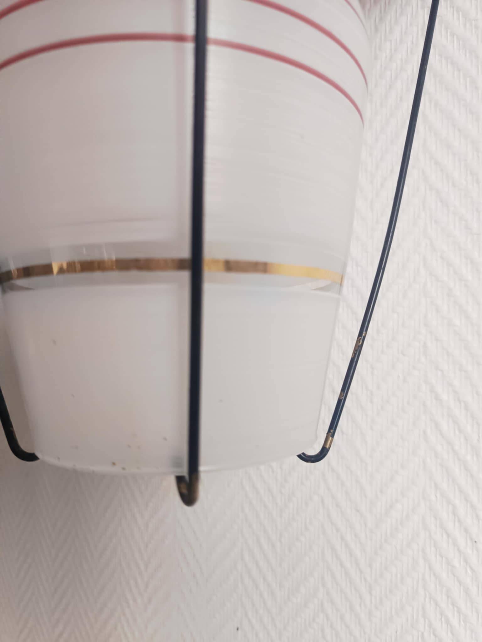 Suspension en verre et plexiglas, 1960
