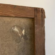 Portrait de femme, Huile sur toile, Th. Lantz
