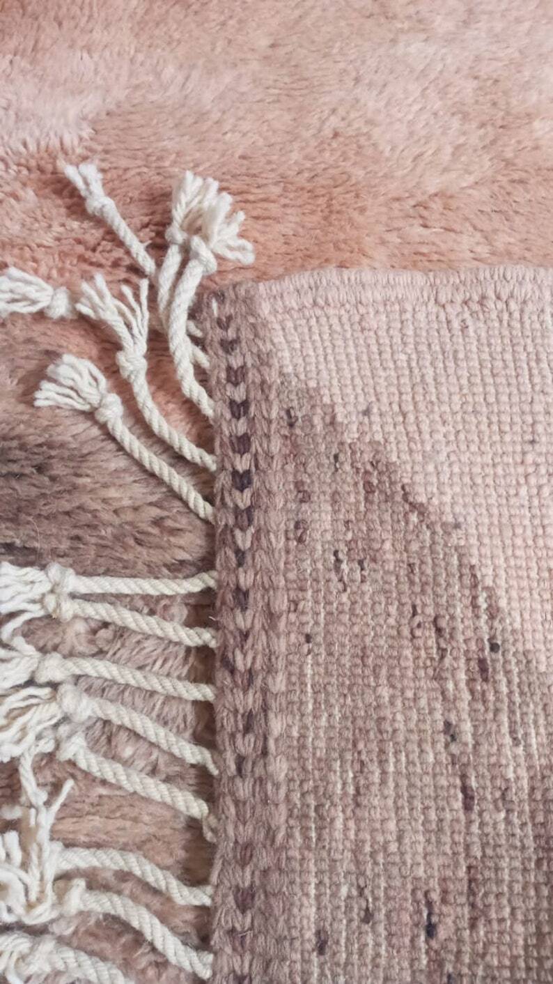 Azilal brown rug woven in natural wool size 150×250
