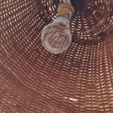 Vintage rattan floor lamp