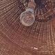 Vintage rattan floor lamp
