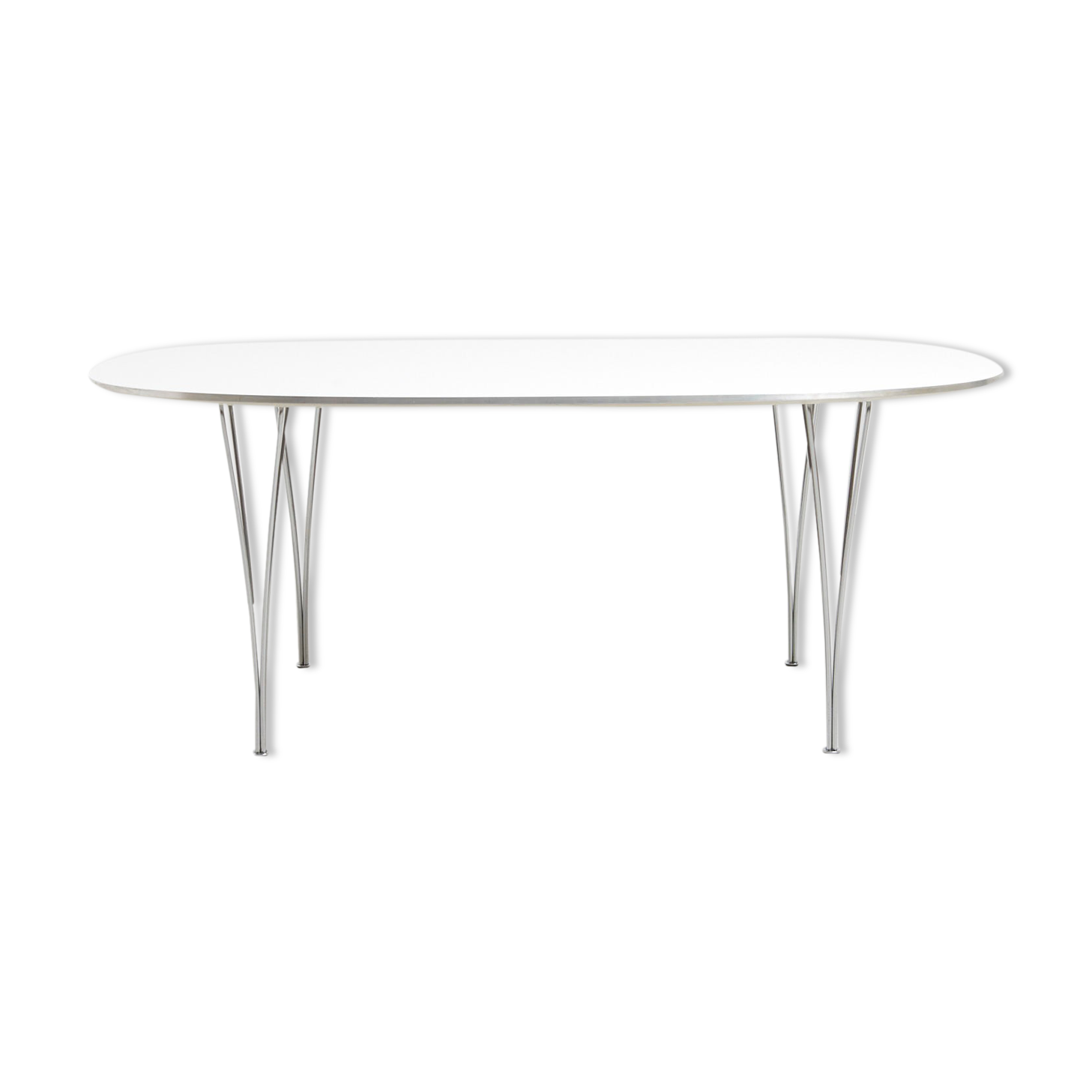 Elliptical dining table by Piet Hein And Bruno Mathsson For Fritz Hansen, Denmark 1960's