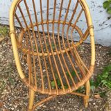 Children's basket rattan chair