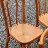 Set of 6 old bistro chairs
