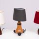 Trio small Table lamps 1960s incl Shades Holland