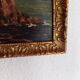 Signed seaside landscape painting dated 1929