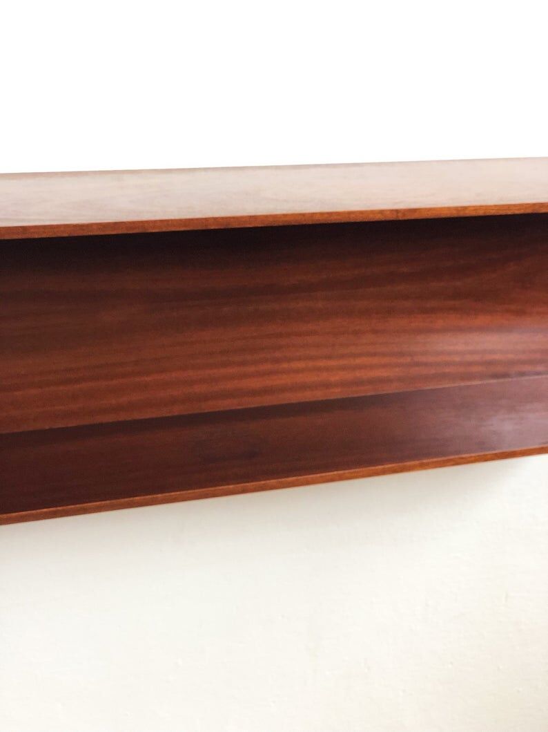Walter Wirz wall shelf for Wilhelm Renz in teak