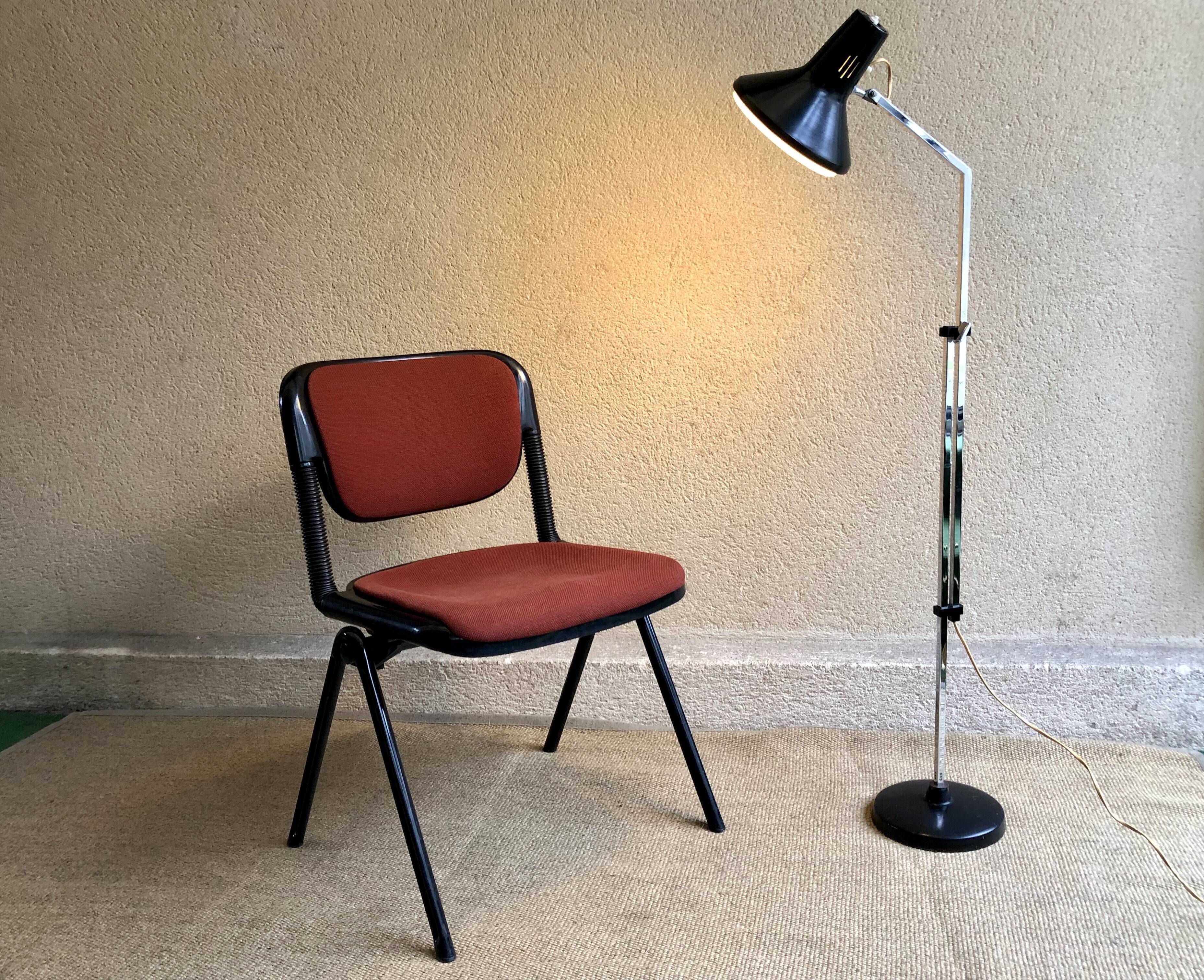 Pair of chairs design Vertebra Ambasz & Piretti Anonima Castelli 1976