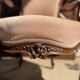 Antique Louis XV style armchair - powder pink fabric