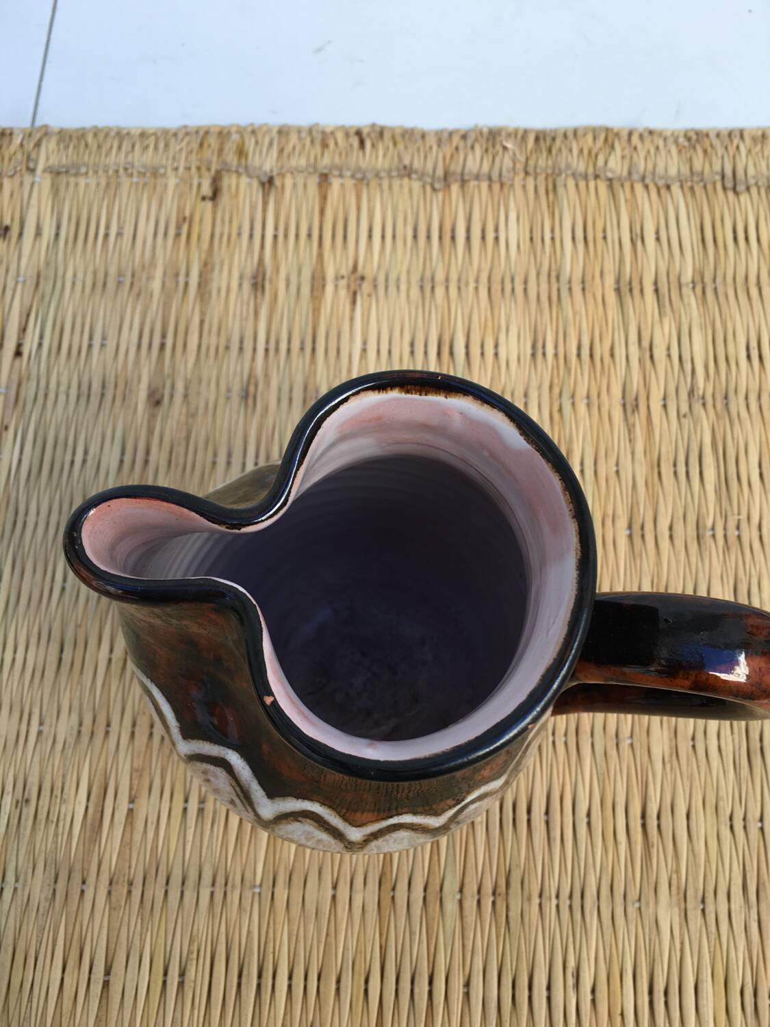 Vintage pitcher ethnic decor