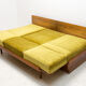 mid century sofabed in walnut by jindrich halabala for up zavody, 1950´s