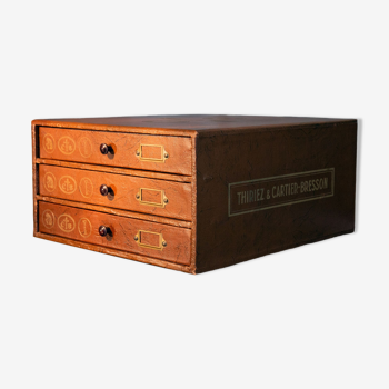 Thiriez Cartier Bresson haberdashery box, mid 20th