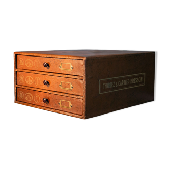 Thiriez Cartier Bresson haberdashery box, mid 20th