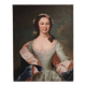 Antique 19th century portrait painting of a noblewoman