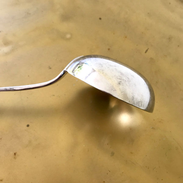 Silver metal ladle Christofle