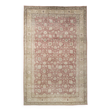10x15 Faded Red Antique Vintage Persian Rug 60s, 306x478